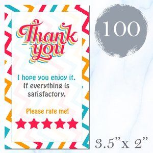100 Thank You Cards